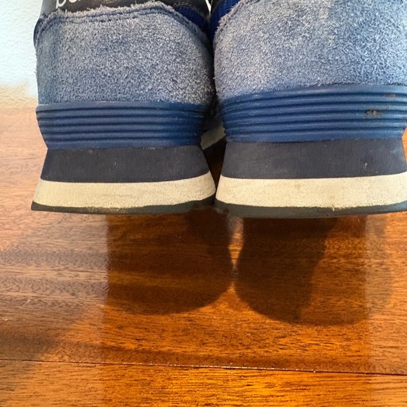 New Balance 515 Blue Suede Mesh Sneakers Men's 10.5 Light Blue Navy - Picture 5 of 13